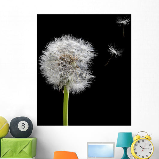 Old Dandelion and Flying Wall Decal