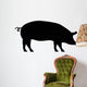 Pig Silhouette Wall Decal