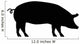 Pig Silhouette Wall Decal