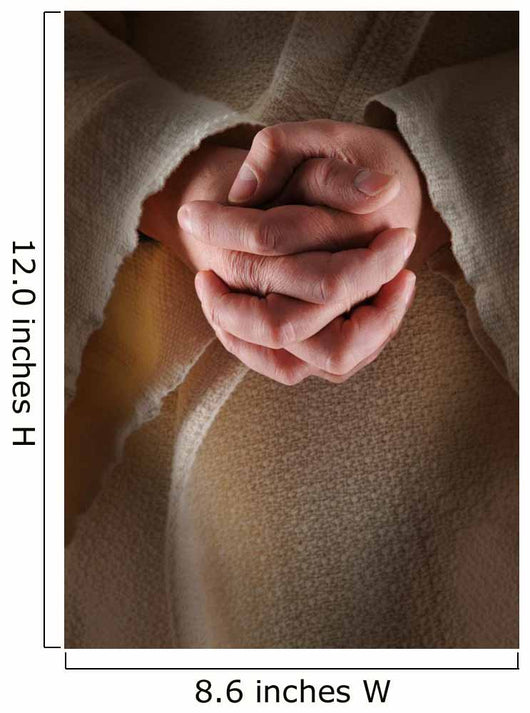Hands Jesus Clasped Prayer Wall Decal