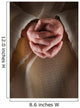 Hands Jesus Clasped Prayer Wall Decal