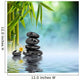 Stones and Bamboo Water Wall Decal