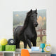 Gorgeous Friesian Stallion Wall Decal
