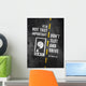 Texting and Driving Warning Wall Decal