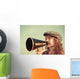 Kid Shouting through Megaphone Wall Decal