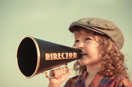 Kid Shouting through Megaphone Wall Decal