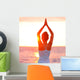 Meditation Yoga Woman Meditating Wall Decal