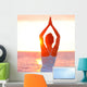 Meditation Yoga Woman Meditating Wall Decal