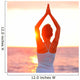 Meditation Yoga Woman Meditating Wall Decal