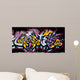 Graffiti Tag Yellow and Wall Decal