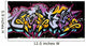 Graffiti Tag Yellow and Wall Decal