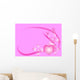 Swirly Pink Love Heart Wall Decal