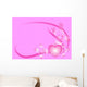 Swirly Pink Love Heart Wall Decal