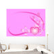 Swirly Pink Love Heart Wall Decal