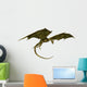 Green Scaled Dragon Flight Wall Decal