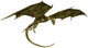 Green Scaled Dragon Flight Wall Decal