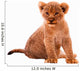 Cute Lion Cub Wall Decal
