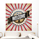 Welcome Home Vintage Vector Wall Decal