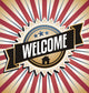 Welcome Home Vintage Vector Wall Decal
