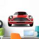 Red Classical Sports Car Grill Wall Decal