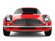 Red Classical Sports Car Grill Wall Decal