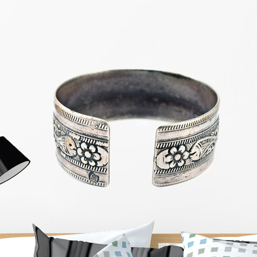 Antique Silver Bracelet White Wall Decal