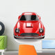 Red Classical Sports Car Wall Decal