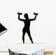 Woman Weights Silhouette Arms Wall Decal
