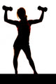 Woman Weights Silhouette Arms Wall Decal