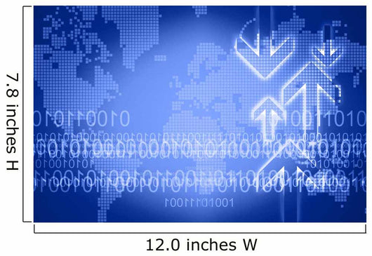 Blue Technology Pace Wall Decal
