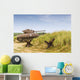 Sherman Tank and Czech Hedgehogs Wall Decal