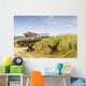 Sherman Tank and Czech Hedgehogs Wall Decal