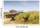 Sherman Tank and Czech Hedgehogs Wall Decal