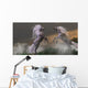 Unicorn Stallions Fighting Wall Decal