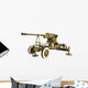Old Antiaircraft Gun Wall Decal