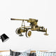 Old Antiaircraft Gun Wall Decal