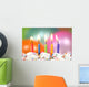 Celebration with Balloons Candles Wall Decal