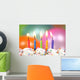 Celebration with Balloons Candles Wall Decal