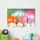 Celebration with Balloons Candles Wall Decal