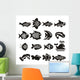 Black and White Fish Wall Decal