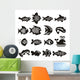 Black and White Fish Wall Decal
