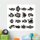 Black and White Fish Wall Decal