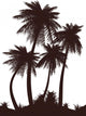 Palms Silhouette Wall Decal