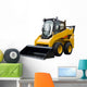 Small Bulldozer Wall Decal