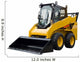 Small Bulldozer Wall Decal