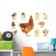 Family Mama Chicken Wall Stickers Wall Decal