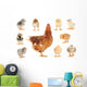 Family Mama Chicken Wall Stickers Wall Decal
