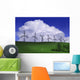 Wind Generators With Clouds In Background Wall Mural