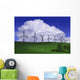 Wind Generators With Clouds In Background Wall Mural