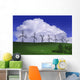 Wind Generators With Clouds In Background Wall Mural